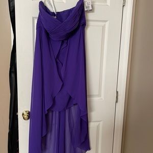 Strapless Hi Lo cocktail dress